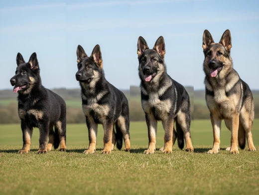 German-Shepherd-puppy-color-change-from-dark-puppy-to-adult-sable